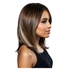 Modern Girl Hair PNG Nkw