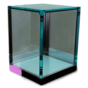 Modern Glass Display Box Png Qsm26 PNG image