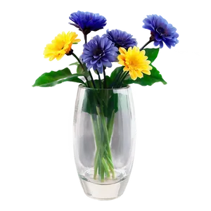Modern Glass Flower Vase PNG 06122024 PNG
