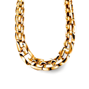Modern Gold Chain PNG 58
