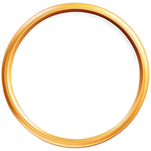 Modern Gold Circle Frame PNG 06262024 PNG