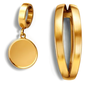 Modern Gold Plate PNG Jxb