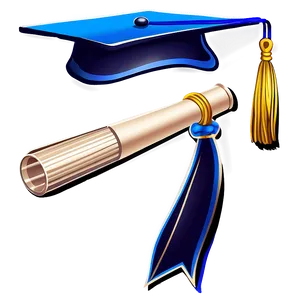 Modern Graduation Cap Clipart PNG Osi2 PNG
