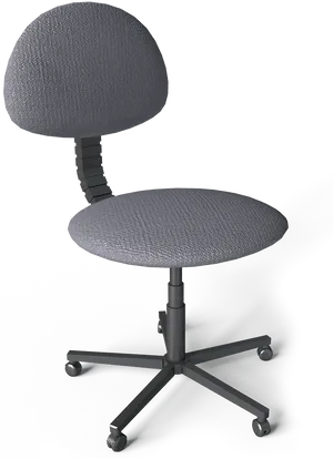 Modern Gray Office Chair PNG image