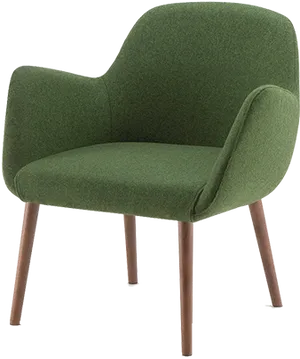 Modern Green Club Chair PNG image