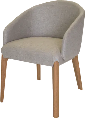 Modern Grey Fabric Accent Chair