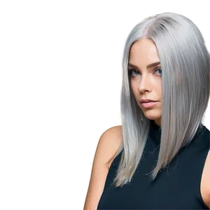 Modern Grey Hair Trends Png 06282024 PNG image