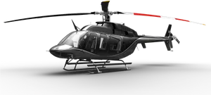 Modern Helicopter Black Background PNG image