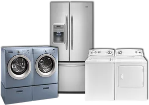Modern Home Appliances Set PNG image