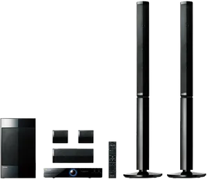 Modern Home Theater System Setup PNG
