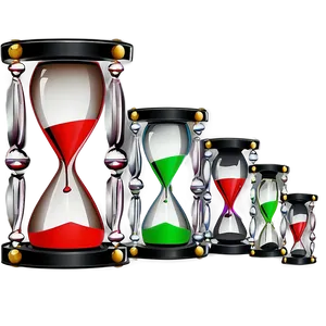 Modern Hourglass Silhouette PNG 22