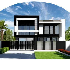 Modern House Design PNG Mvn83