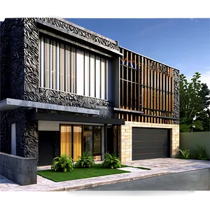 Modern House Facade Materials Png 67 PNG image