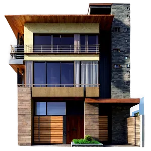 Modern House Facade Materials Png Civ33 PNG image