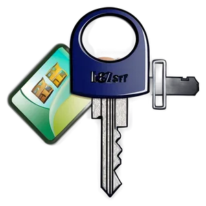 Modern House Key Png 06292024 PNG image