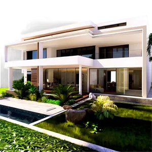 Modern House Natural Light Maximization Png Fry67 PNG image