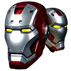 Modern Iron Man Helmet Graphic Png 06122024 PNG image