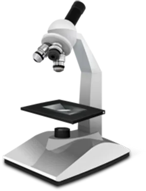 Modern Laboratory Microscope PNG image