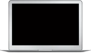 Modern Laptop Blank Screen PNG