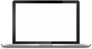 Modern Laptop Blank Screen PNG image