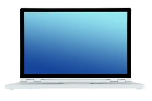 Modern Laptop Gradient Screen
