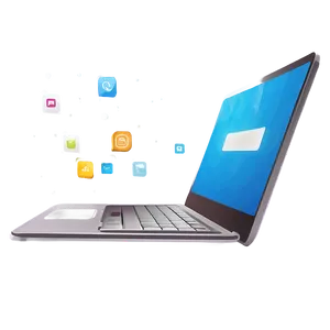 Modern Laptop Illustration PNG Ncb83