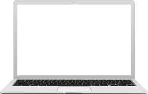 Modern Laptop Isolatedon Black Background