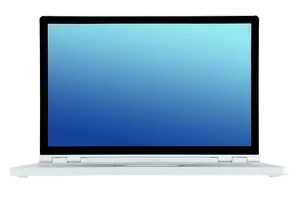 Modern Laptop Isolatedon Black PNG image