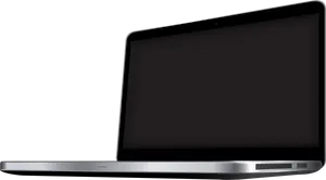 Modern Laptop Side View