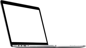 Modern Laptop Silhouette