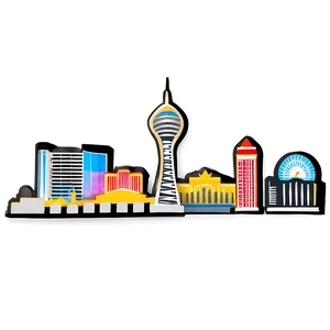 Modern Las Vegas Skyline PNG 06252024