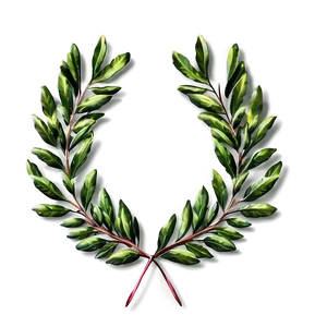 Modern Laurel Wreath PNG 06262024 PNG