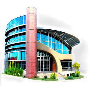 Modern Library Building Png Uta76 PNG image