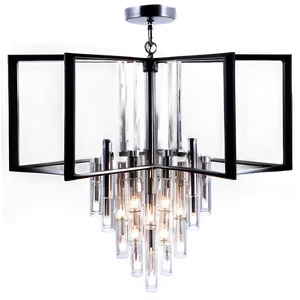 Modern Linear Chandelier PNG 06282024