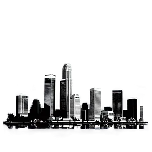 Modern Los Angeles Skyline Png Rnc PNG image