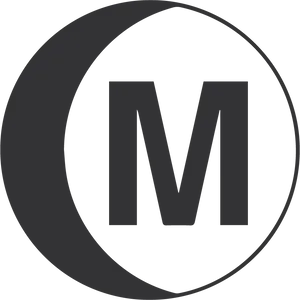 Modern M Logo Design PNG