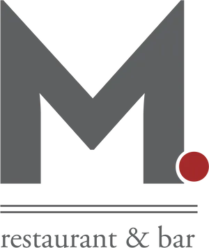 Modern M Restaurant Logo PNG image