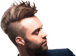 Modern Mens Hairstyle Side Profile