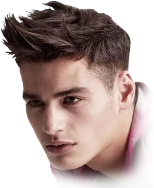 Modern Mens Hairstyle Trendy Look PNG image