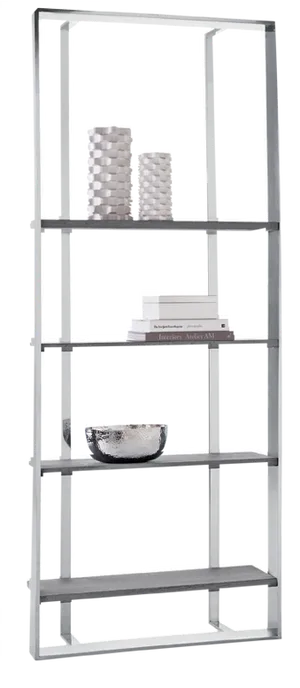 Modern Metal Bookshelf Decor