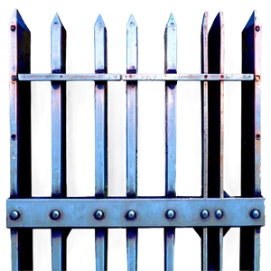 Modern Metal Fence Png Xje57 PNG image