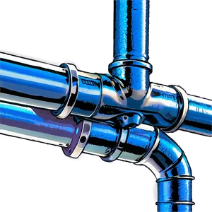 Modern Metal Plumbing Pipe Png Feu PNG image