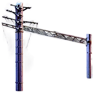 Modern Metal Utility Pole PNG Cic90 PNG