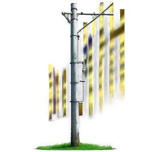 Modern Metal Utility Pole PNG Wgi10 PNG