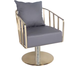 Modern Metallic Club Chair PNG image