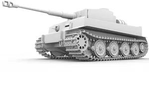 Modern Military Tank3 D Model PNG image