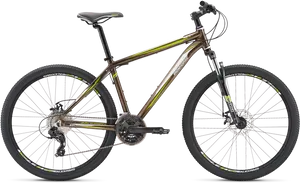 Modern Mountain Bike Isolated PNG