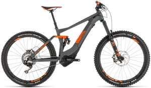 Modern Mountain Bike Orange Black