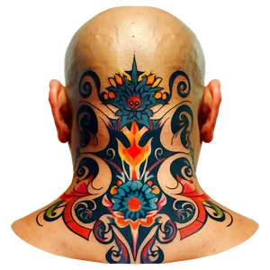 Modern Neck Tattoo Illustrations PNG Mhg PNG