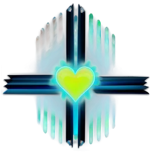 Modern Neon Heart PNG 06122024 PNG